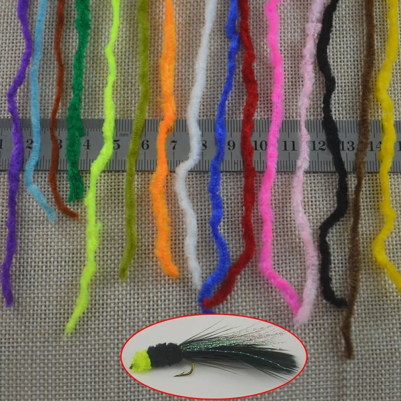 MNFT Material de chenilla para moscas — montaje de señuelos rayón - imagen 3