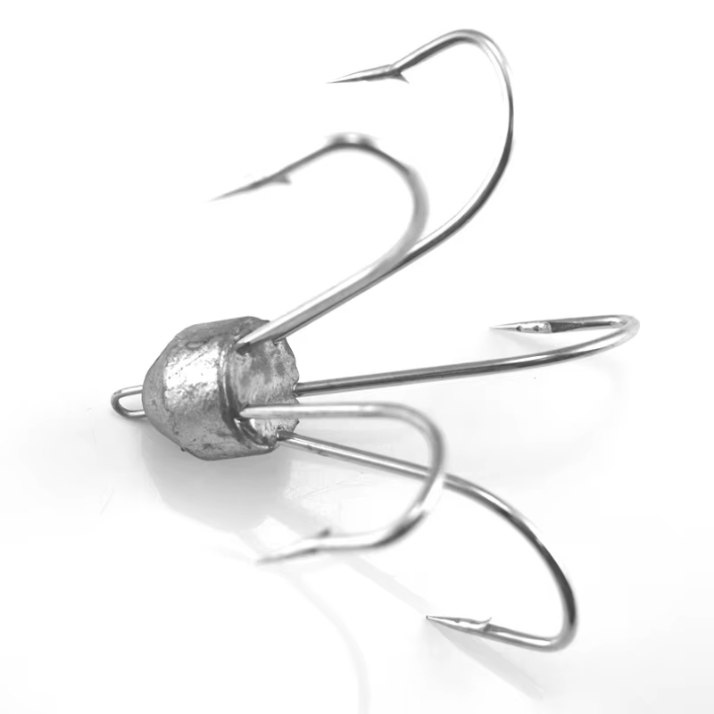 MNFT Anzuelos Jig Head con plomo y púas – equipo de pesca listo - imagen 3