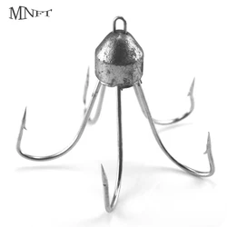 MNFT Anzuelos Jig Head con plomo y púas – equipo de pesca listo