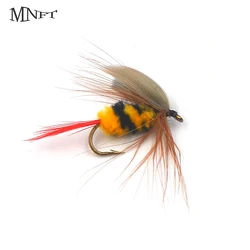 MNFT Señuelo de pesca con mosca abejorro para trucha y lubina