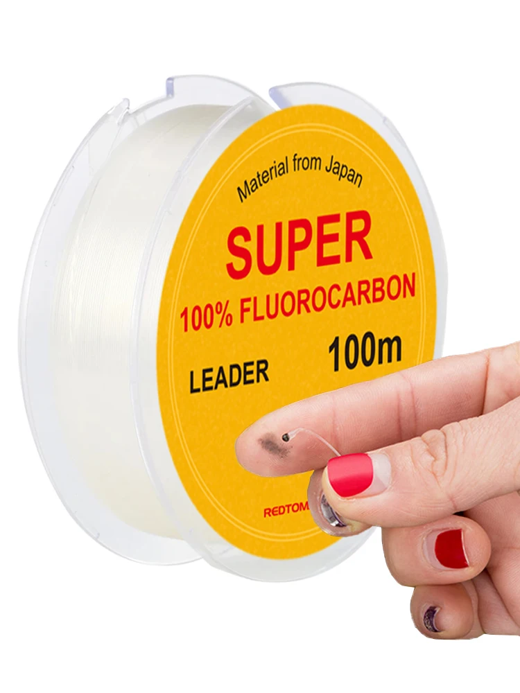 Hilo de fluorocarbono transparente en carrete