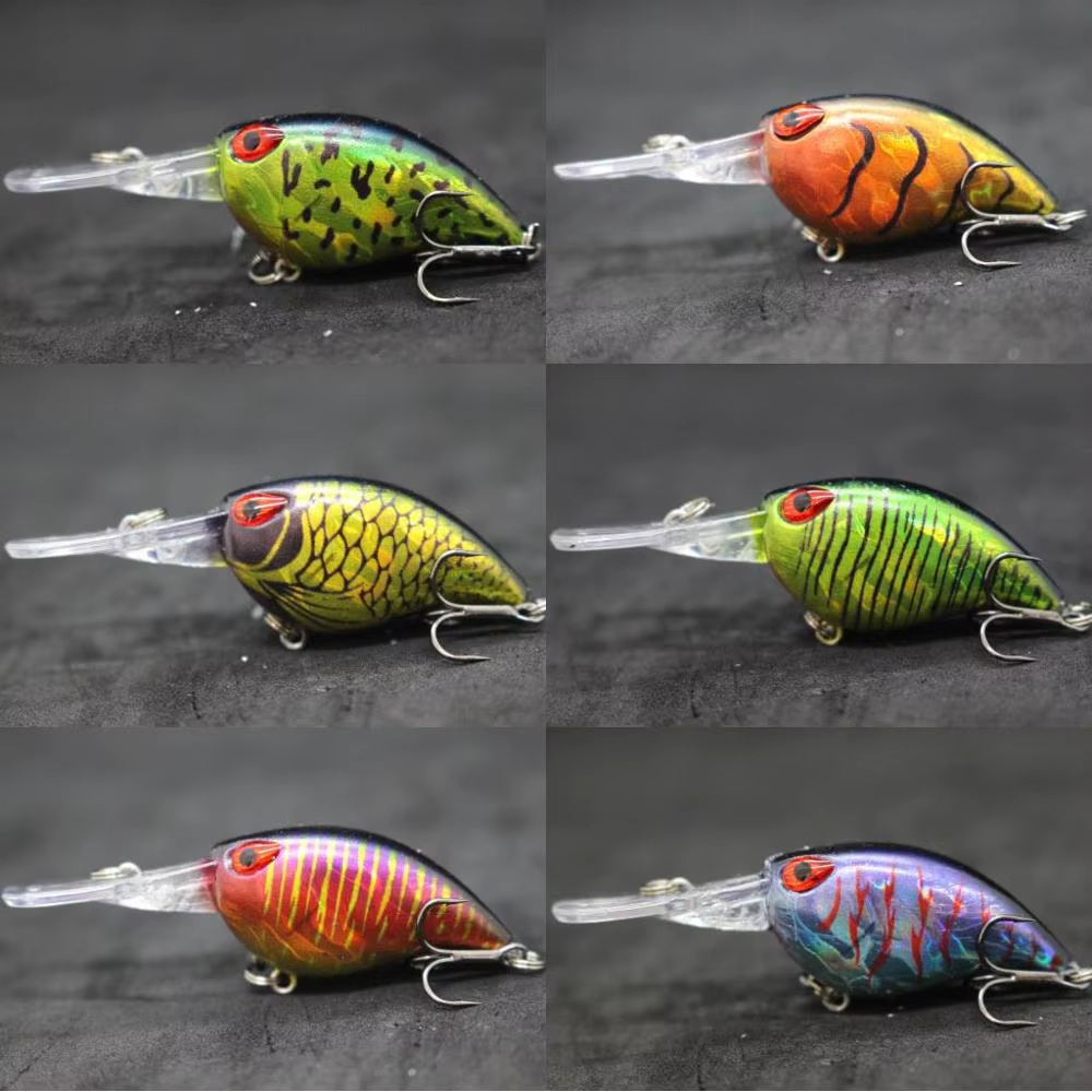WLure C770 Crankbait – Señuelo flotante 6cm acción tight agua dulce - imagen 2
