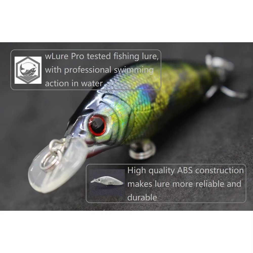 WLure HM583 Crankbait señuelo para agua dulce – acción natante - imagen 2