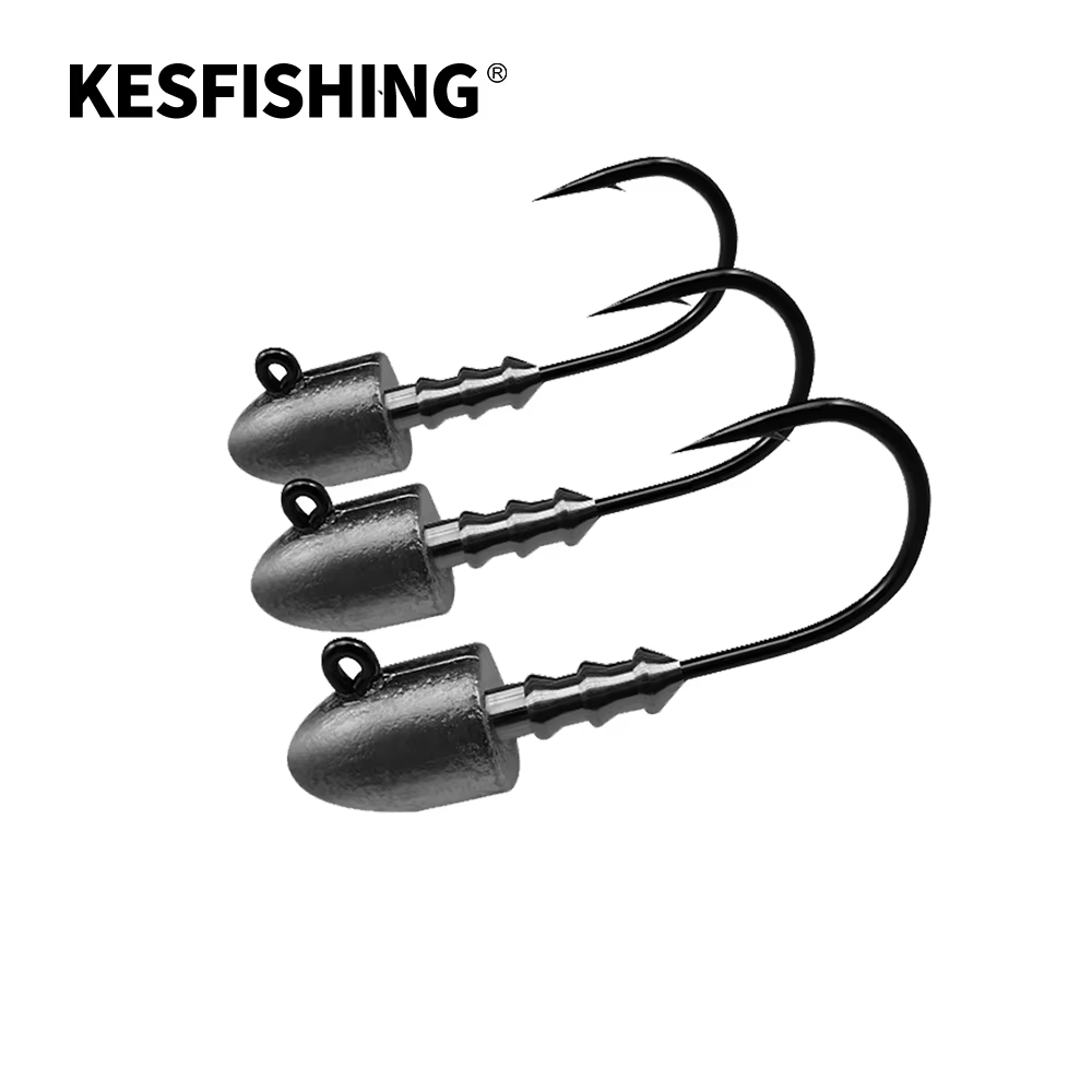 Anzuelos Jig Head KESFISHING para vinilo – Vástago medio - imagen 4