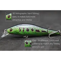 WLure Minnow – Señuelo para agua dulce con ojos 3D