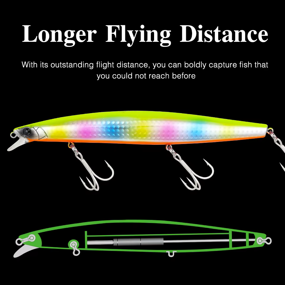 TSURINOYA STINGER 160F Minnow flotante - imagen 4