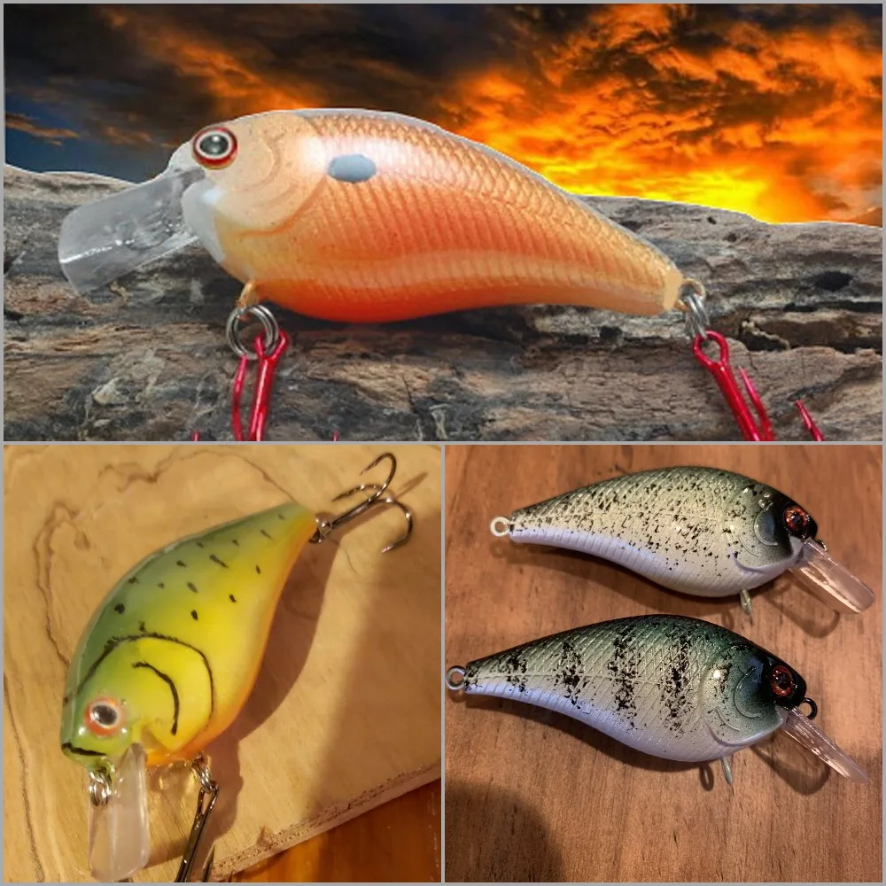 WLure Square Bill Crankbait flotante blanco 7 cm - imagen 5