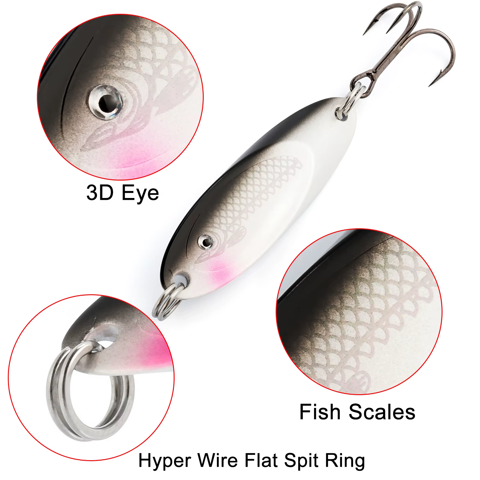 Cuchara Metálica para Pesca Vertical – Señuelo de Trucha Marina - imagen 4