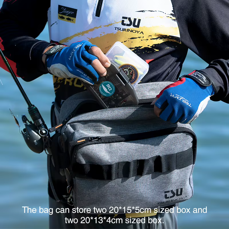 TSURINOYA Riñonera de Pesca Cintura con Compartimentos para Señuelos - imagen 2
