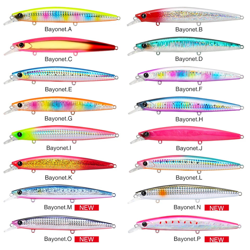 TSURINOYA 135S Señuelo minnow marino hunde bayoneta 135mm 26,4 g