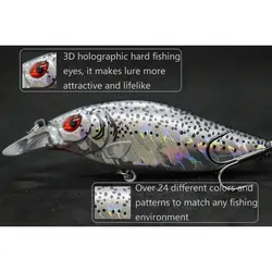 Señuelo Crankbait WLure C735 3D acción alta para lubina