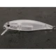 wLure Señuelo Minnow ligero sin pintar, transparente, ojos 3D