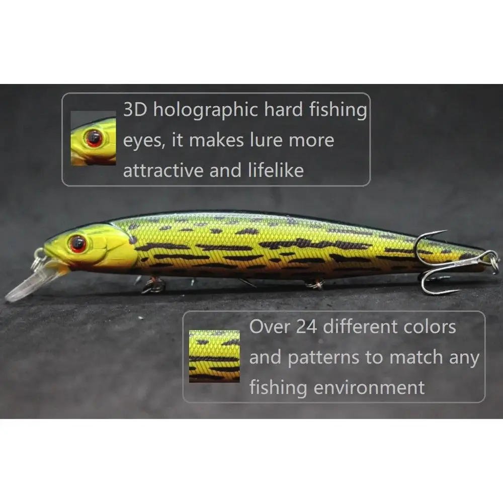 Jerkbait Minnow WLure – 14cm con transferencia de peso para agua dulce y mar - imagen 3