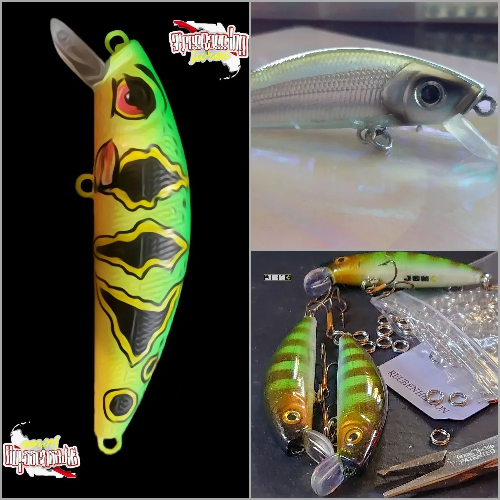 Señuelo Jerkbait Minnow sin pintar wLure para carpas de agua dulce - imagen 2