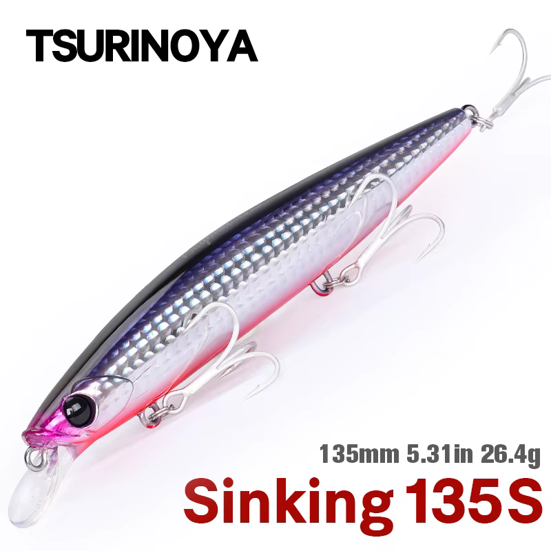 Senuelo Minnow TSURINOYA 135mm – Ultra lanzamiento 26.4g