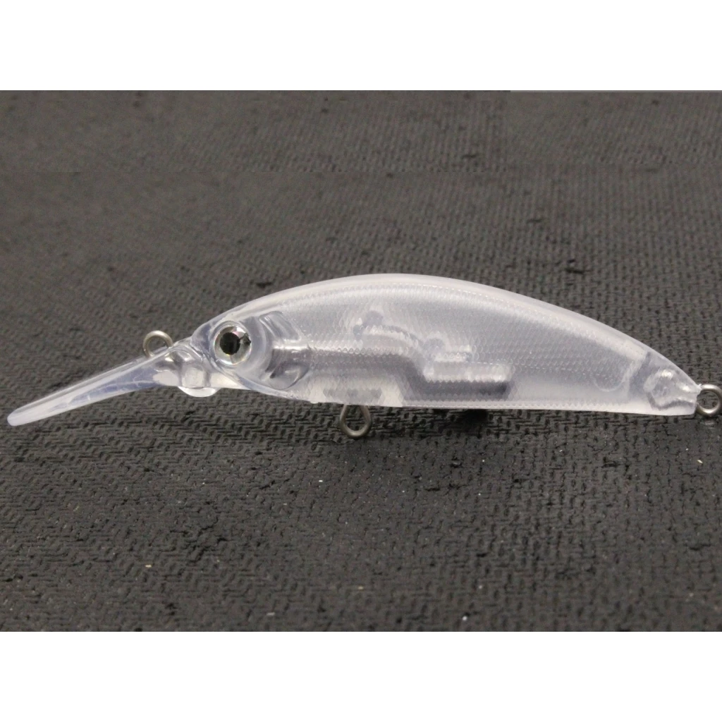 wLure Señuelo Minnow transparente ligero sin pintar, ojos aleatorios - imagen 3