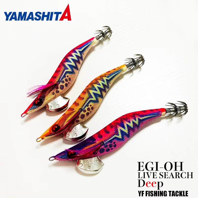 Jig calamar Yamashita Octops 3.5 con sonorizadores para pesca profunda - imagen 3
