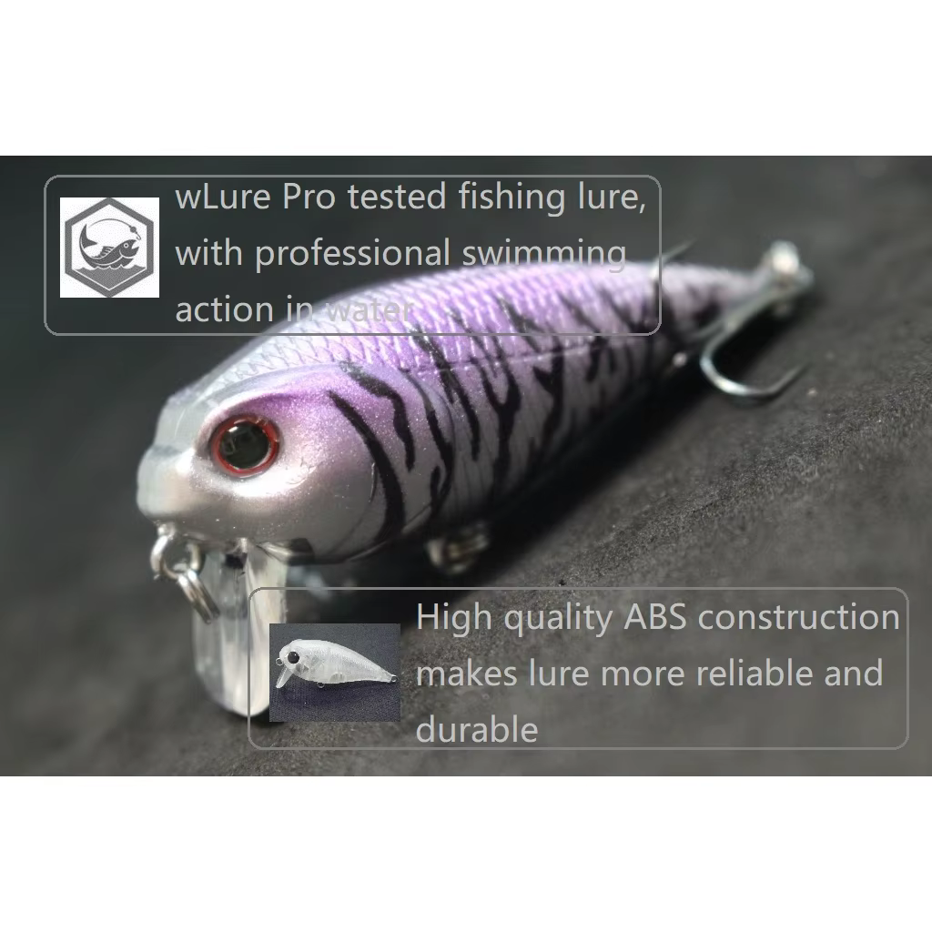 WLure C655 Crankbait – Señuelo wobbler 5,7 cm agua salada - imagen 4