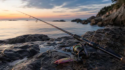 Aplicacion real de caña fishingfans thaumas s862ml egi en un entorno cotidiano con enfoque didactico y natural.